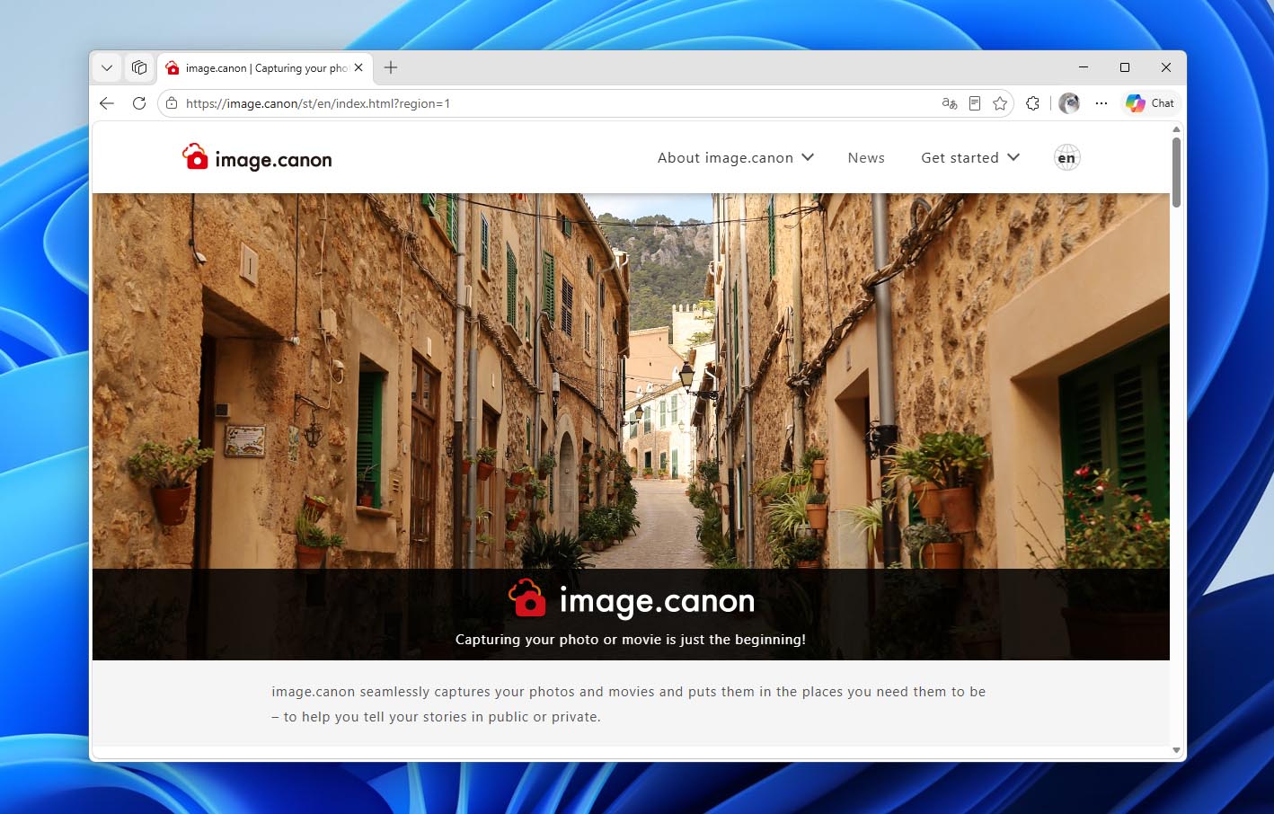image.canon website