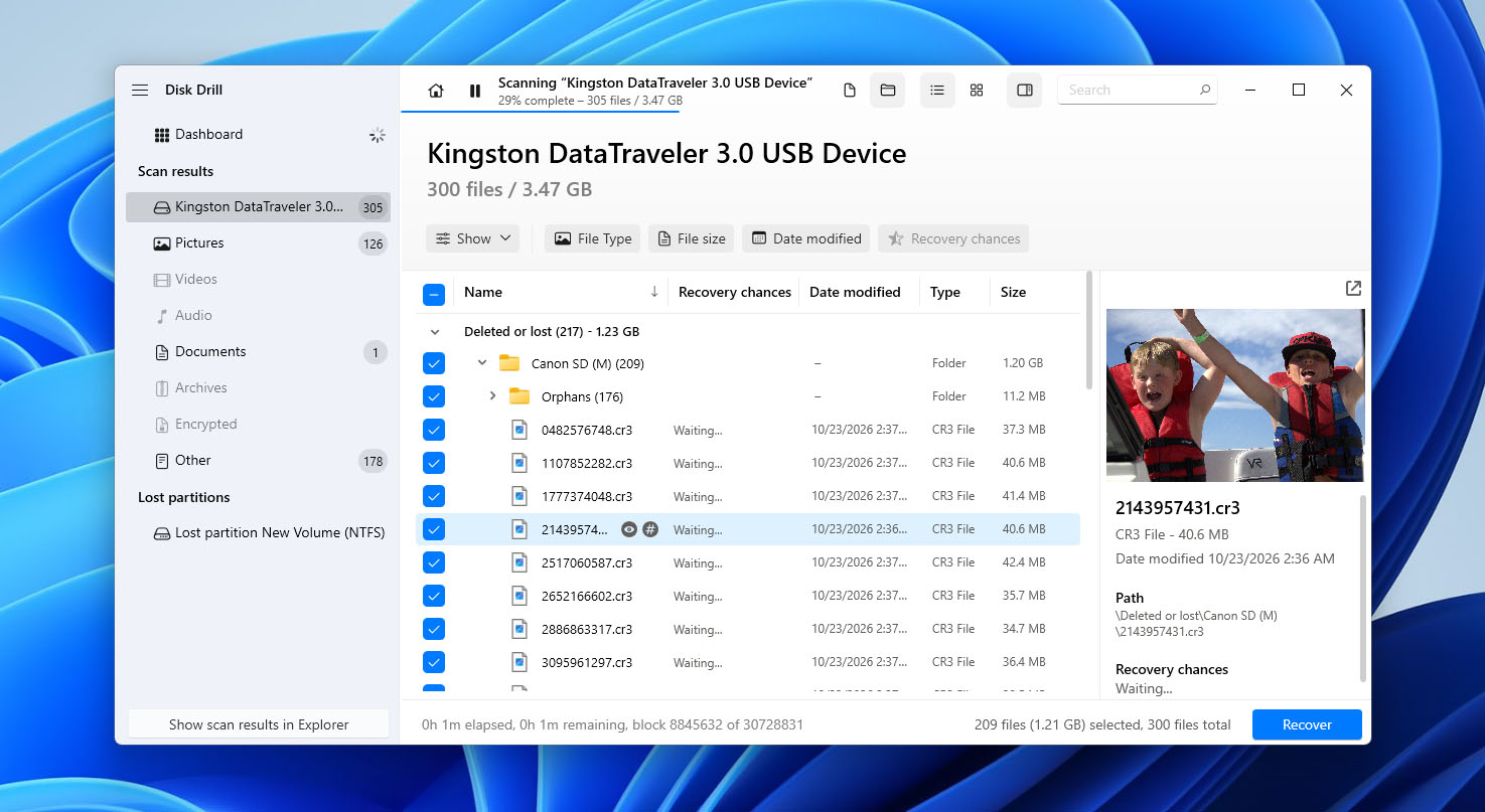 preview files in results